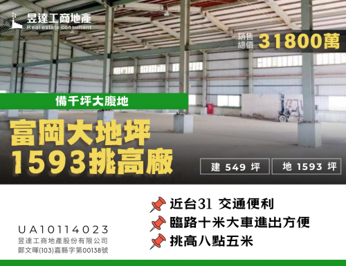 富岡大地坪1593挑高廠